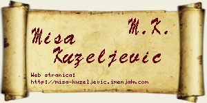 Miša Kuzeljević vizit kartica